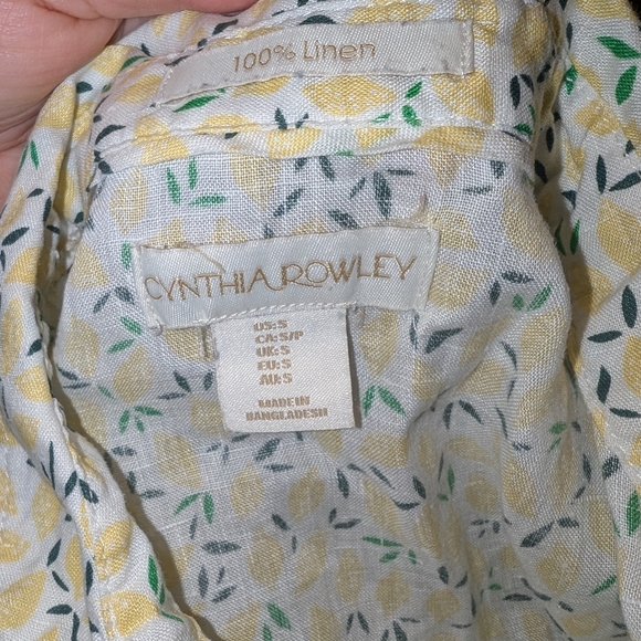 Lemon Print Women's Top - Picture 2 of 5